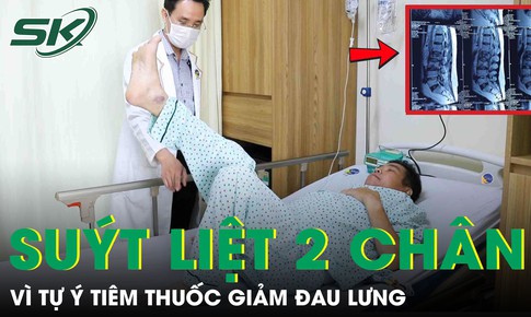 Suýt liệt 2 chân, áp xe cột sống vì tự ý tiêm thuốc giảm đau lưng
