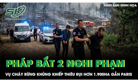 Pháp bắt 2 nghi phạm liên quan vụ cháy rừng khủng khiếp thiêu rụi hơn 1.900ha gần Paris