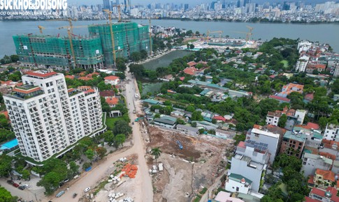 Lộ diện hình hài đường 90m giữa lòng Hồ Tây