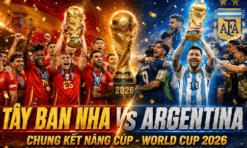 Kênh và link xem trực tiếp Tây Ban Nha vs Argentina - Chung kết World Cup 2026 ngày 20/7