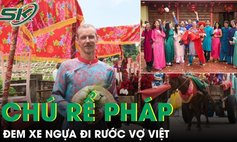 Chú rể Pháp chơi lớn, đem xe ngựa đi rước vợ Việt sau 6 năm yêu nhau