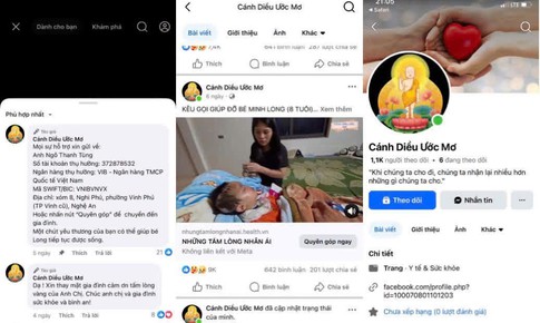 Chiêu lừa từ thiện tinh vi qua Fanpage 'Cánh Diều Ước Mơ'