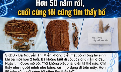 'Hơn 50 năm rồi, cuối cùng tôi cũng tìm thấy bố'
