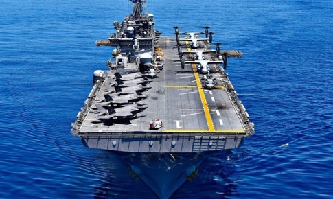 Mỹ điều tàu đổ bộ tấn công mang siêu tiêm kích F-35B tới Trung Đông