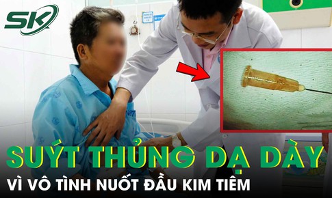 Người đàn ông suýt thủng dạ dày vì nuốt đầu kim tiêm