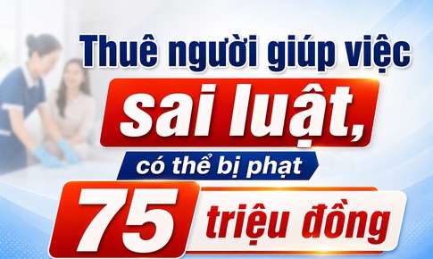 Thuê người giúp việc sai luật có thể bị phạt đến 75 triệu đồng