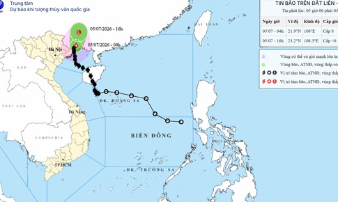 Bão số 1 đã đi vào Trung Quốc, cảnh báo thiên tai do hoàn lưu bão