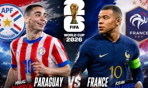Kênh và link xem trực tiếp Paraguay vs Pháp - vòng 1/8 World Cup 2026 ngày 5/7