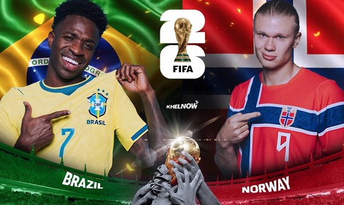 Kênh và link xem trực tiếp Brazil vs Na Uy - vòng 1/8 World Cup 2026 ngày 6/7