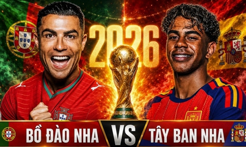 Kênh và link xem trực tiếp Bồ Đào Nha vs Tây Ban Nha - vòng 1/8 World Cup 2026 ngày 7/7