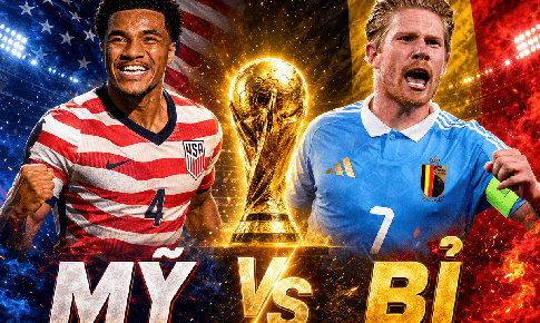 Kênh và link xem trực tiếp Mỹ vs Bỉ - vòng 1/8 World Cup 2026 ngày 7/7