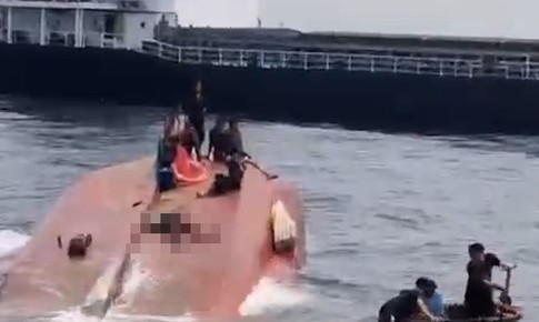 Tàu hàng tông chìm tàu cá ngoài khơi Lâm Đồng, một ngư dân tử vong