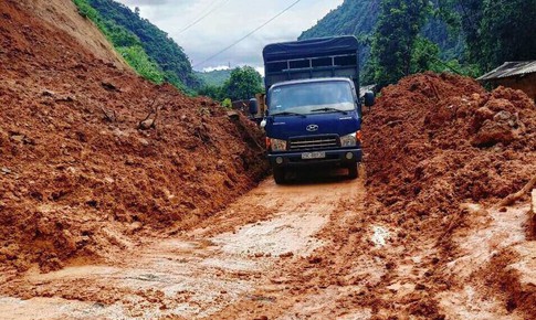 Đập chống lũ quét phát huy hiệu quả khi mưa lớn ở Sơn La