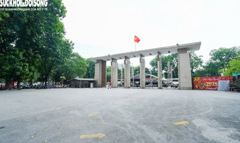 Cận cảnh khu vực sắp xây quảng trường cạnh Công viên Thống Nhất