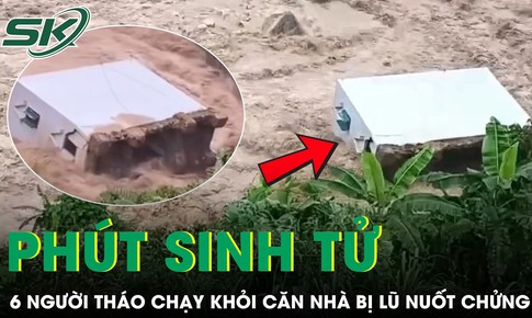 Người cha nghẹn ngào kể phút đưa vợ và 4 con tháo chạy trước khi căn nhà bị lũ ‘nuốt chửng’