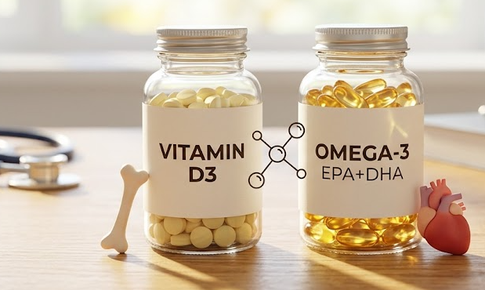 Tác dụng khi bổ sung vitamin D và omega-3