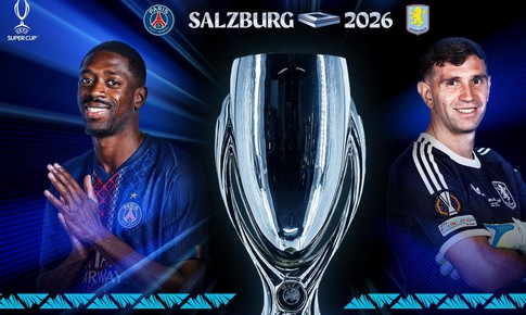 Kênh và link xem trực tiếp Siêu cúp châu Âu 2026 PSG vs Aston Villa