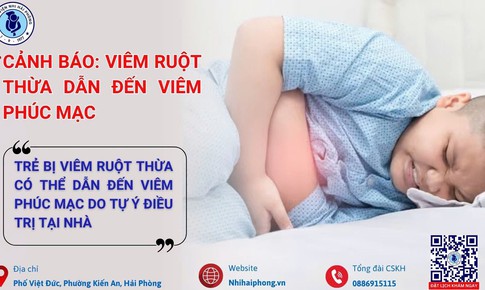 3 trẻ bị vỡ ruột thừa biến chứng viêm phúc mạc vì gia đình
chủ quan tự điều trị khi đau bụng