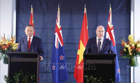 Tuyên bố chung giữa Việt Nam và New Zealand nhân chuyến thăm cấp Nhà nước của Tổng Bí thư, Chủ tịch nước Tô Lâm tới New Zealand