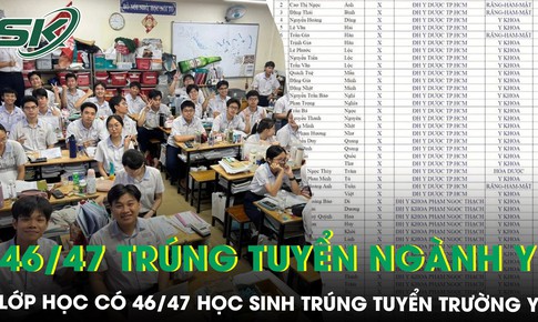 Lớp học ‘đặc biệt’ ở TPHCM: 46/47 học sinh cùng trúng tuyển trường y