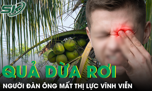 Nhỏ thuốc khi bị quả dừa rơi trúng mắt, người đàn ông mất thị lực vĩnh viễn