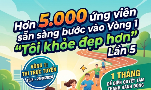 Hàng ngàn ứng viên sẵn sàng bước vào Vòng 1 Tôi khỏe đẹp hơn Lần 5