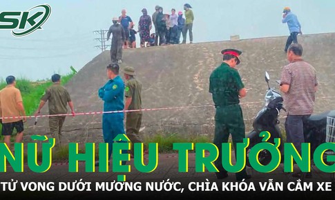Phát hiện thi thể nữ hiệu trưởng dưới mương, xe máy bỏ lại vẫn cắm chìa khóa