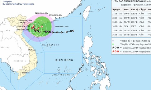 Biển Đông chính thức đón bão số 4, quỹ đạo rất phức tạp