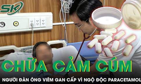Uống nhiều thuốc có hoạt chất paracetamol khi cảm cúm, người đàn ông 46 tuổi bị viêm gan cấp