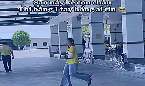 Sự thật đoạn clip thi sát hạch lái xe với một tay bó bột