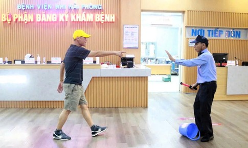 Bệnh viện Nhi Hải Phòng diễn tập xử lý tình huống khi nhân viên bị tấn công