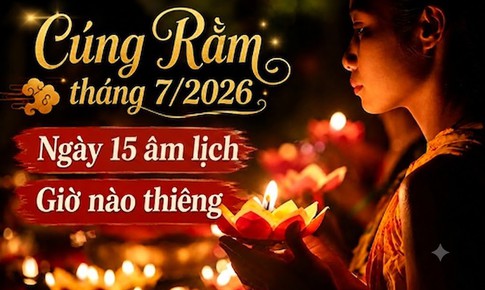Khung giờ tốt nhất cúng Rằm tháng 7 năm 2026 ngày chính Rằm