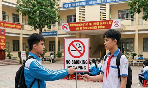 Ngăn chặn nguy cơ thuốc lá điện tử, thuốc lá nung nóng xâm nhập vào học đường
