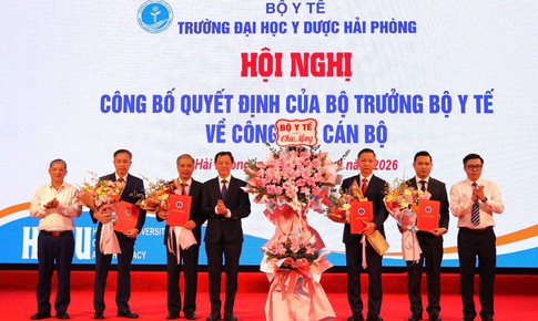 Bộ Y tế bổ nhiệm, bổ nhiệm lại cán bộ chủ chốt Trường Đại học Y Dược Hải Phòng 