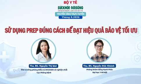 Truyền hình trực tuyến: 'Sử dụng PrEP đúng cách để đạt hiệu quả bảo vệ tối ưu'