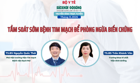 Truyền hình trực tuyến: 'TẦM SOÁT SỚM BỆNH TIM MẠCH ĐỂ PHÒNG NGỪA BIẾN CHỨNG'
