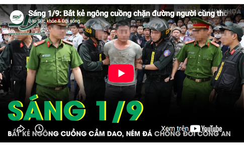 Bắt kẻ ngông cuồng chặn đường người cùng thôn 'xin đểu', cầm dao ném đá chống đối công an