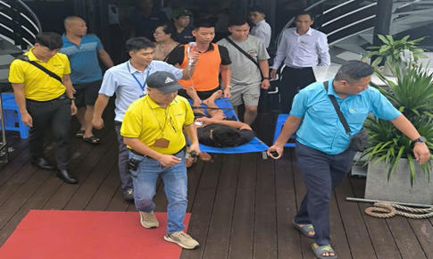 Cứu kịp thời du khách gặp sự cố sức khỏe trên Vịnh Hạ Long