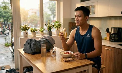Nên uống nước chanh mật ong hay ăn nhẹ trước khi tập thể dục buổi sáng?