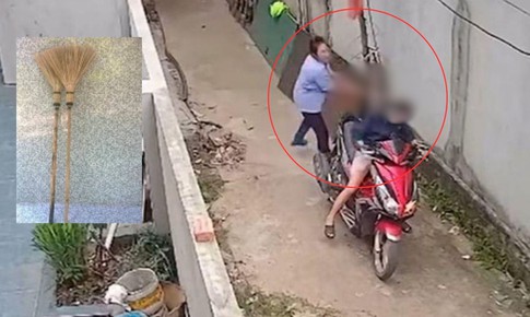 Cầm chổi đánh liên tiếp vào đầu hàng xóm, người phụ nữ còn lớn tiếng thách thức