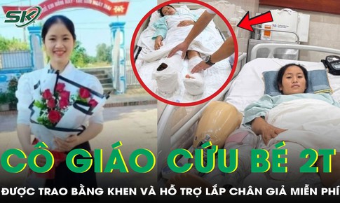 Cô giáo lao ra cứu bé trai 2 tuổi được hỗ trợ lắp chân giả miễn phí