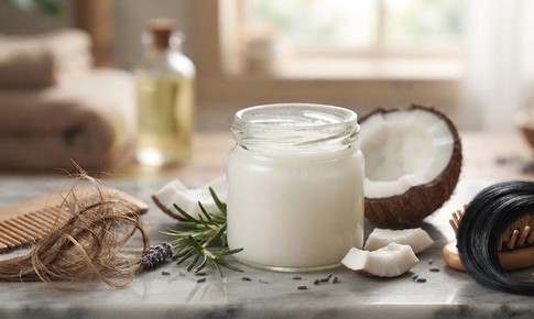 Chăm sóc tóc khô xơ bằng dầu dừa nguyên chất đúng cách