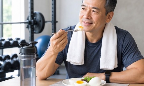 Sau tuổi 50: Nên ăn lòng trắng hay cả quả trứng sau tập luyện?