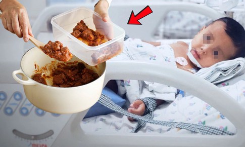 Bé trai 3 tuổi tím tái nguy kịch nghi do thức ăn thừa để qua đêm