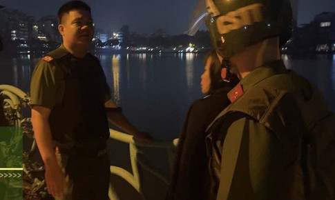 Giải cứu cô gái có ý định nhảy hồ Tây tự tử trong đêm