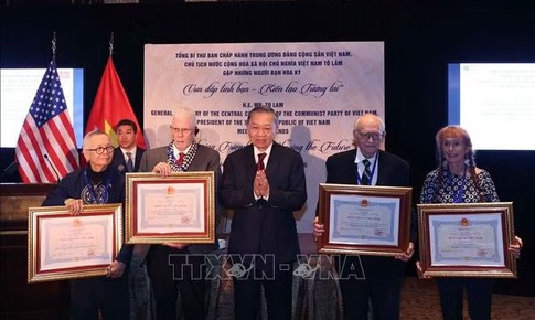 Tổng Bí thư, Chủ tịch nước Tô Lâm gặp những người bạn Hoa Kỳ "Vun đắp tình bạn - kiến tạo tương lai"