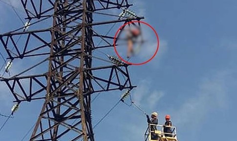 Bé gái 12 tuổi bị điện giật, treo lơ lửng trên cột khi đang chụp ảnh