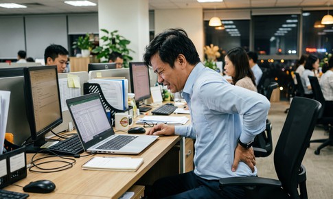 Ngồi quá lâu mỗi ngày, dân văn phòng đối mặt loạt bệnh tật