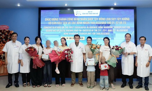 Ghép tế bào gốc cho ca suy tủy xương vô căn đầu tiên tại Huế