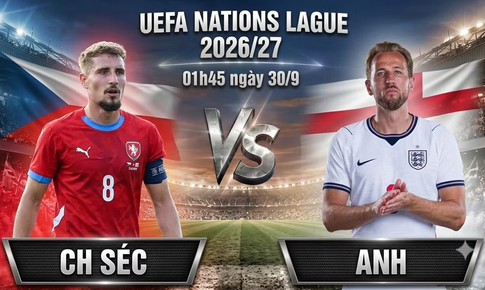 Nhận định, dự đoán tỷ số trận CH Séc vs Anh ngày 30/9 UEFA Nations League
